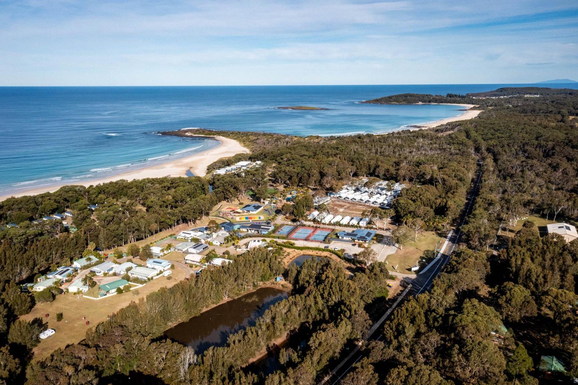 Big4 Tasman Holiday Parks - Racecourse Beach Bawley Point Exteriör bild