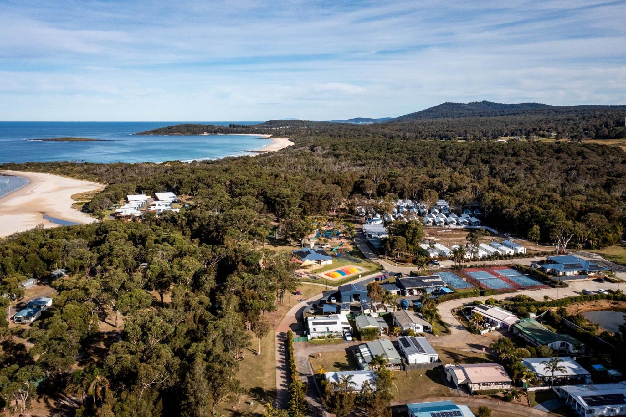 Big4 Tasman Holiday Parks - Racecourse Beach Bawley Point Exteriör bild